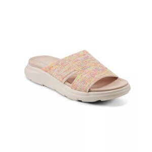 Easy Spirit Amari Knit Slide Sandals Pink - Size 6M